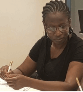 Image of an African female activist, Dorothy Adongo